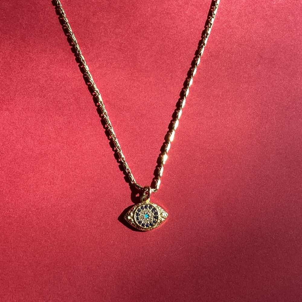 Meghan Bo Designs ✨Watchful Evil Eye 👁️ ✨Gold Necklace
